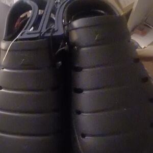 Men's Black Slip-On Sandals